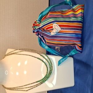 Brighton Howlite Beads Multi Strand Necklace 14" to 16"L